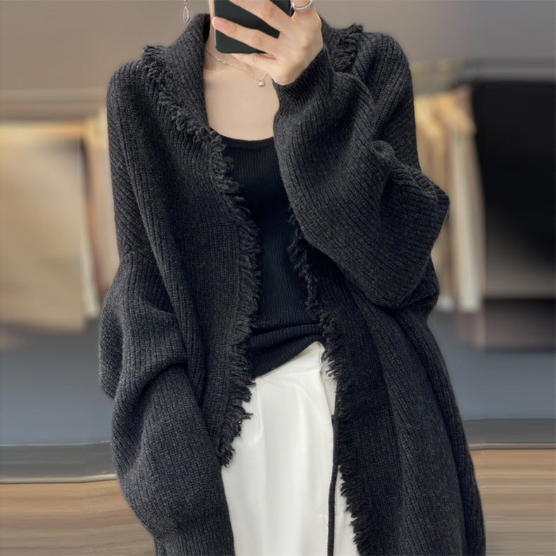 Soft Nuo Lace Knitted Cardigan For Women