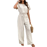 Top Baggy Straight Trousers Two-piece Set