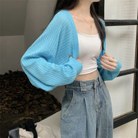 Women's Summer Hollow-out Long-sleeved Sweater Top