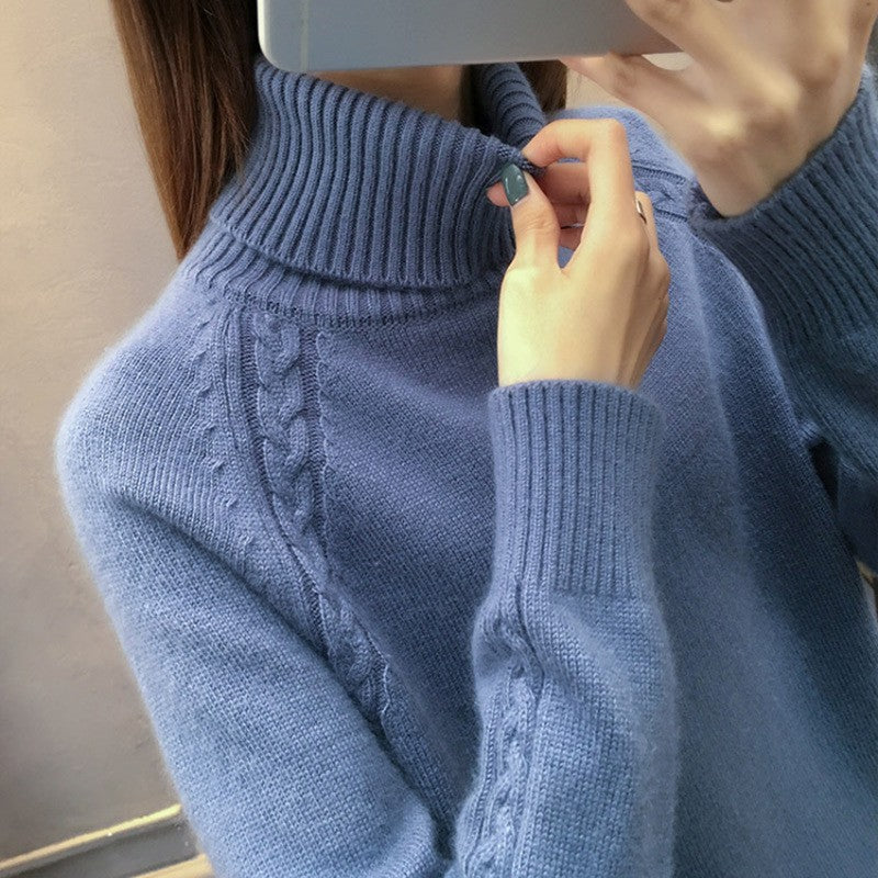 Women's Turtleneck Pullover Japanese Style