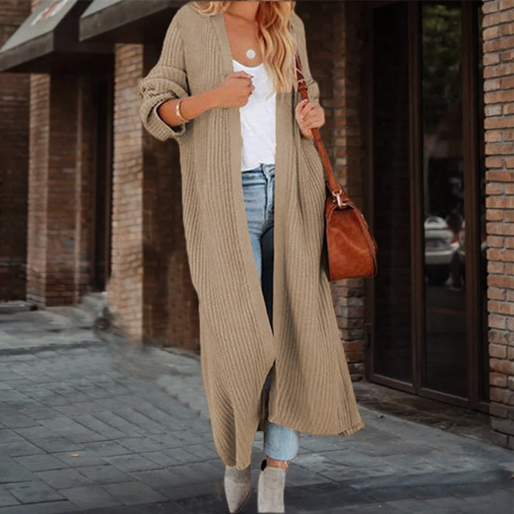 Women's Loose Knitted Long Sleeves Cardigan