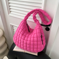 Pleated Cloud Bag Single Shoulder Crossbody Bubble Bag Down Cotton-padded Jacket