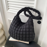 Pleated Cloud Bag Single Shoulder Crossbody Bubble Bag Down Cotton-padded Jacket