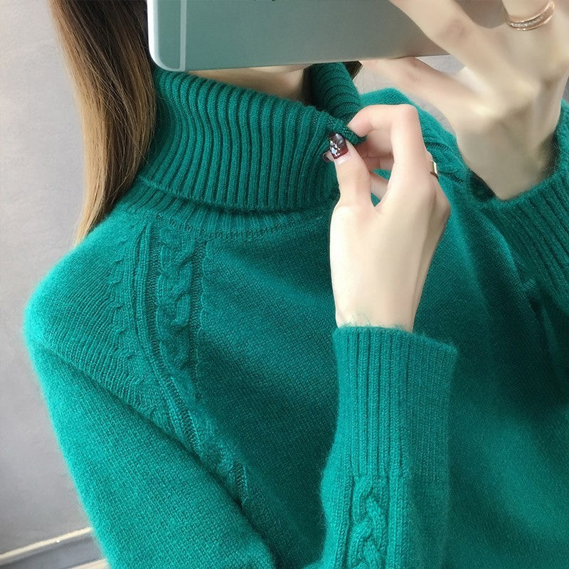 Women's Turtleneck Pullover Japanese Style