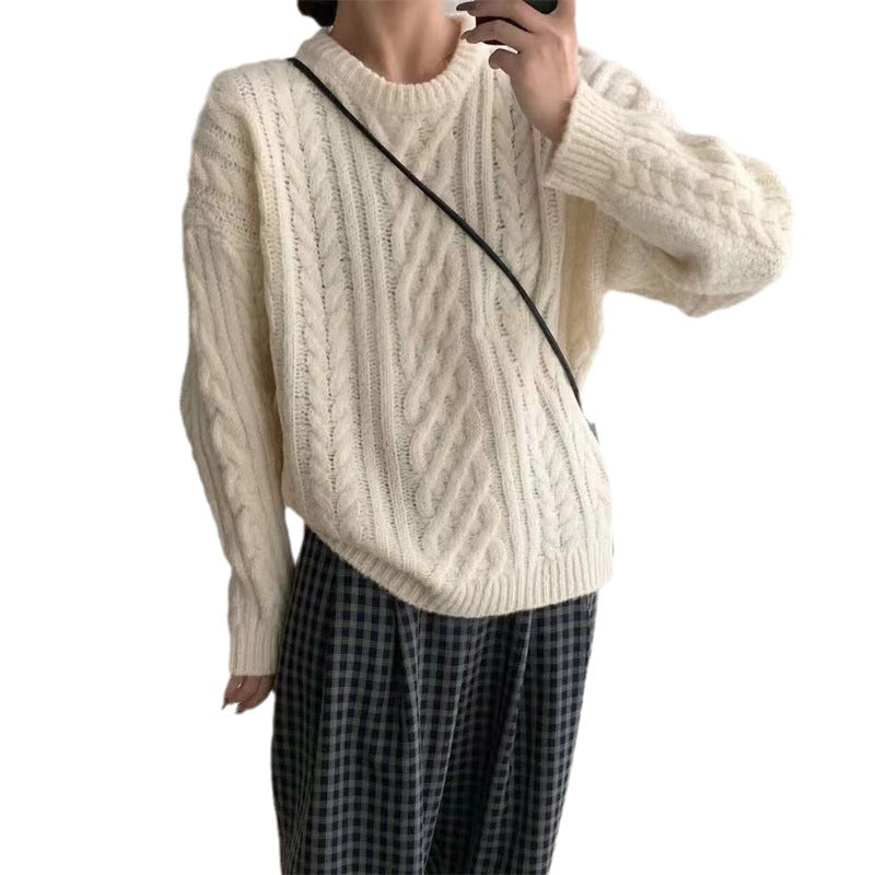 Women's Round Neck Sweater Top