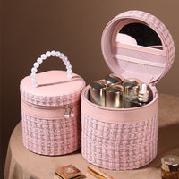 Portable Belt Mirror Simple Cosmetic Bag Large Capacity