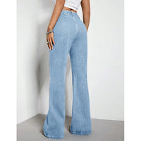 Women's Loose High Waist Denim Trousers