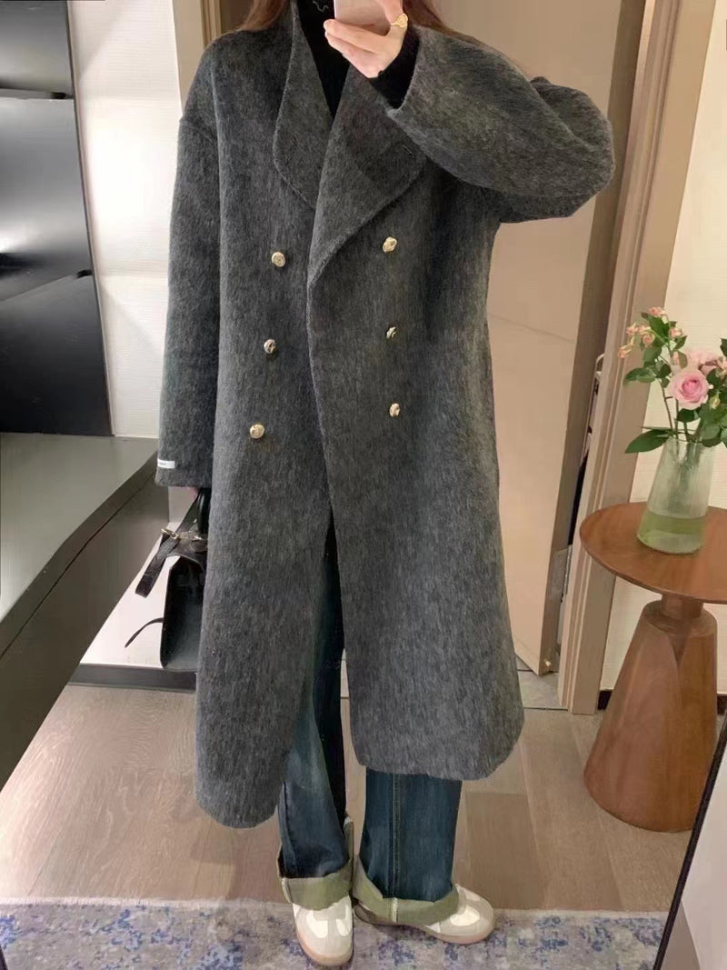 Women's Long Loose Cashmere Overcoat