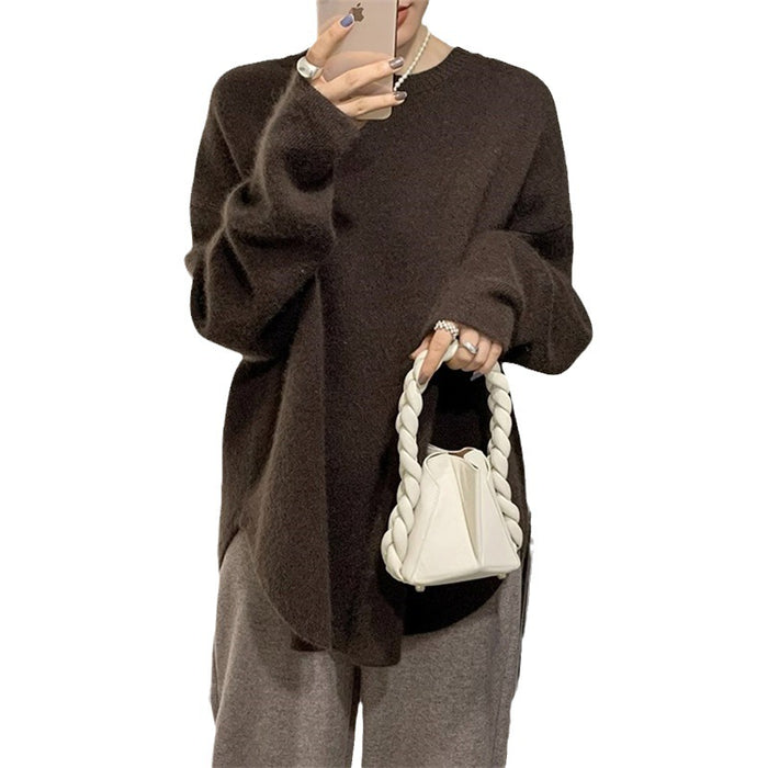 Loose-fitting Oversized Sweater Women's Top