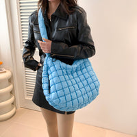 Pleated Cloud Bag Single Shoulder Crossbody Bubble Bag Down Cotton-padded Jacket