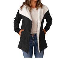 Women's Long-sleeved Suede Lambswool Warm Coat