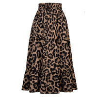 Women's Leopard Print High Waist Skirt