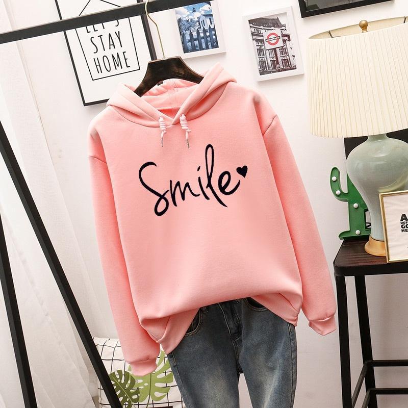 Women's Simple Round Neck Long Sleeve Printed Loose Sweatshirt