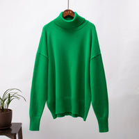 Women's Fashionable All-match Solid Color Turtleneck Sweater