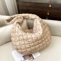 Fashion Down Jacket Shoulder Messenger Bag Cloud Bag