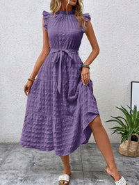 Women's Fashionable Stringy Selvedge Lace-up Dress