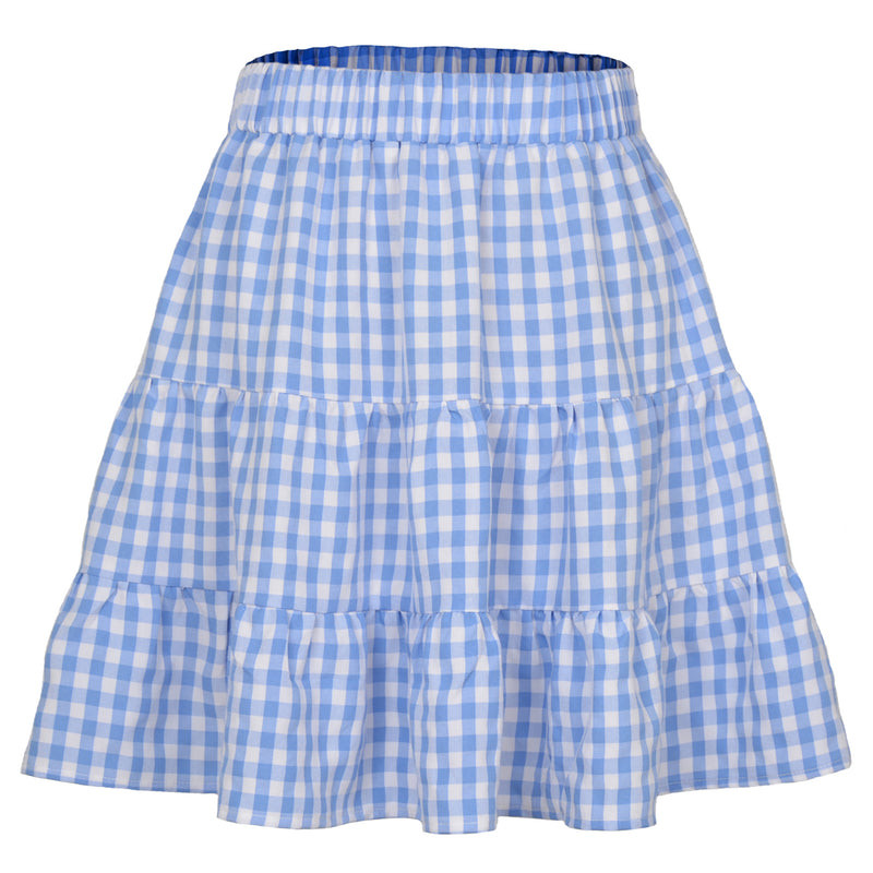 Women's Chaoyang Plaid Skirt High Waist