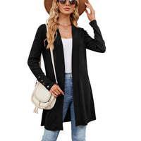 Loose Long Sleeve Cardigan Knitted Coat Women