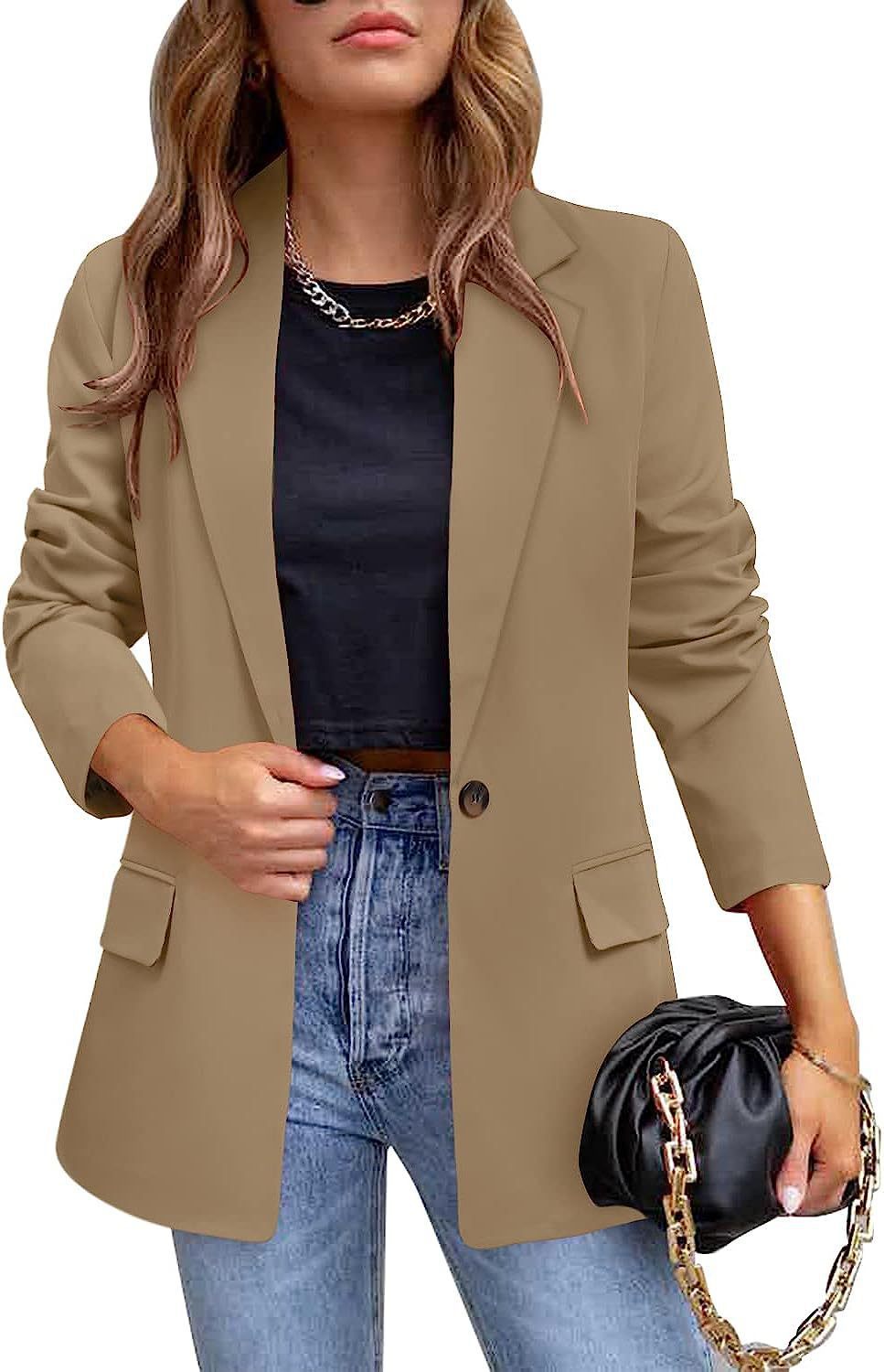 Women's Casual Suit Jacket Long Sleeve