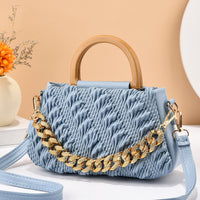 Women's Fashion Special-interest Pleated Cloud Messenger Bag