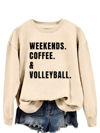 Women's Simple Round Neck Long Sleeve Loose Sweatshirt