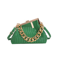 Ins Thick Chain Portable Crossbody Shoulder Small Square Bag