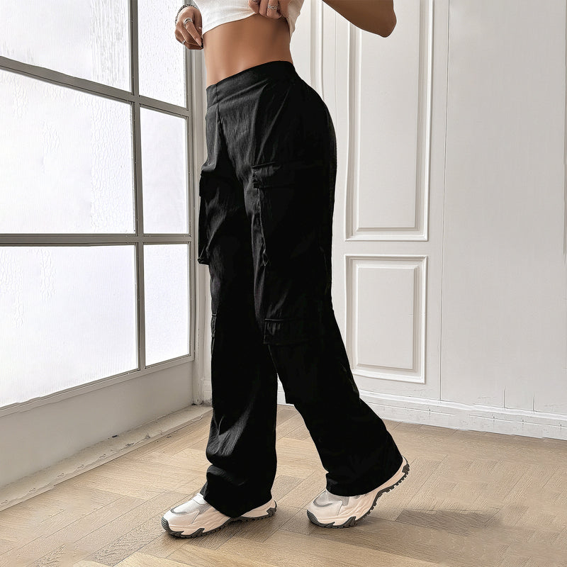 Women's Fashion Casual Solid Color Sweatpants Trousers