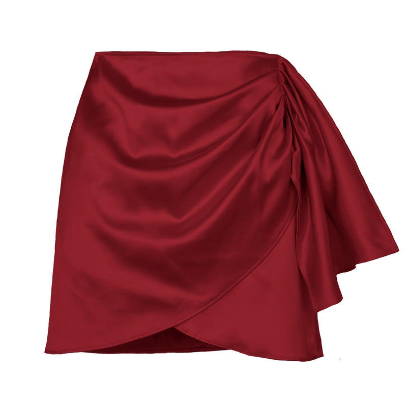 Women's Irregular Zipper Skirt Pleated