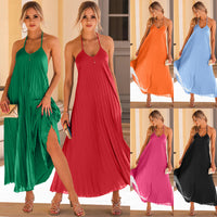 Ladies Fashion Personality Pleated Dress