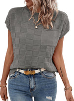 Fashionable Knitted Casual Women's Top