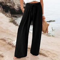 Women's Cotton And Linen Wide-leg Beach Pants Casual Pants