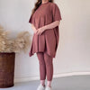 Plus Size Loose Sweater Casual Two-piece Suit