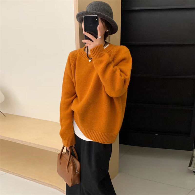 Women's Korean-style Knitted Tops Outerwear