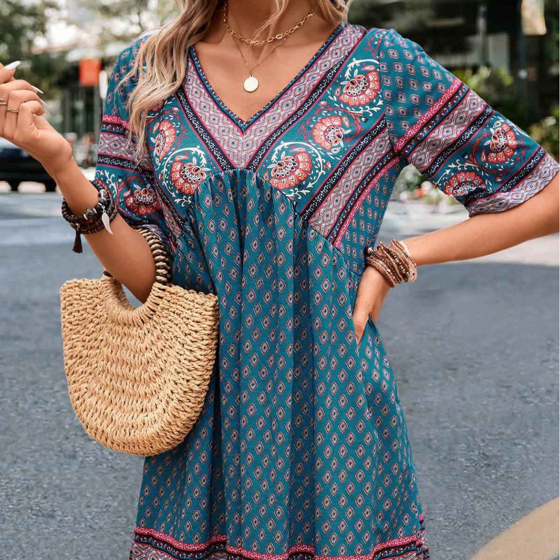 Women's Temperament Leisure Holiday Ethnic Style Dress