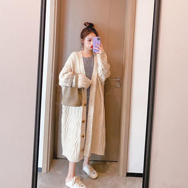 Fashion Loose Sweater Coat Women's Thickened