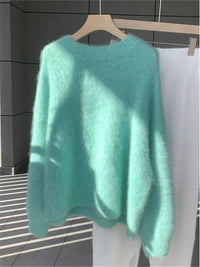 Women's Autumn And Winter Mohair Loose Sweater