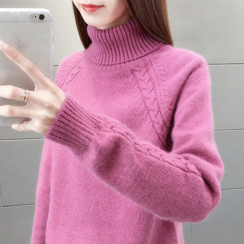 Women's Turtleneck Pullover Japanese Style