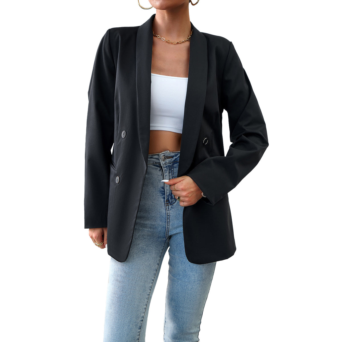 Women's Fashionable Casual Suit Coat Top