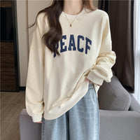 Hoodless Sweater Student Loose Long-sleeved Couple's Top