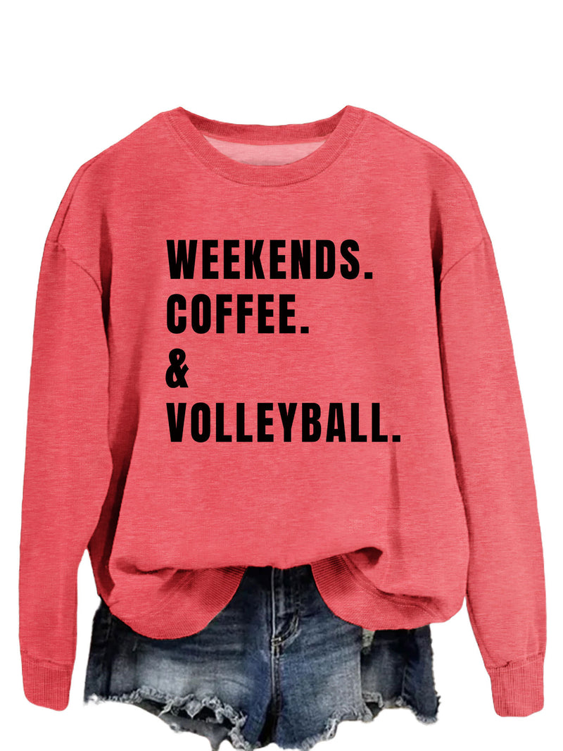 Women's Simple Round Neck Long Sleeve Loose Sweatshirt