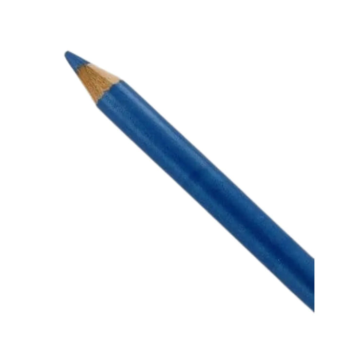 Blue eyeliner pencil on a white background