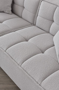 Aluxo Murray Sofa Range in Putty Boucle Fabric