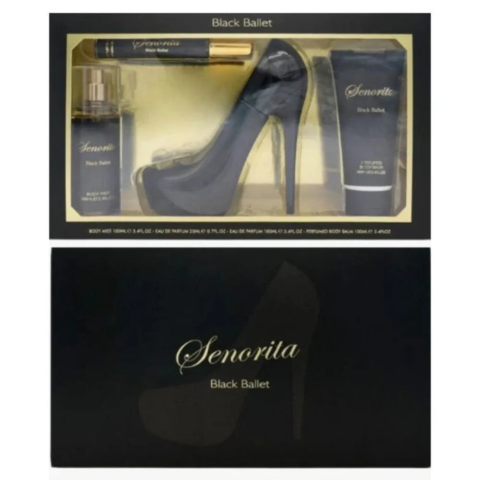 Senorita Black Ballet Women's Perfume 4 Pack Gift Set – Eau De Parfum for Her 