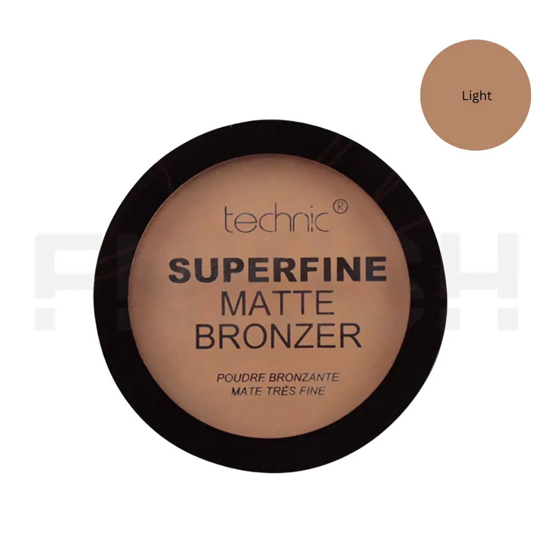 Technic superfine matte bronzer compact on a white background