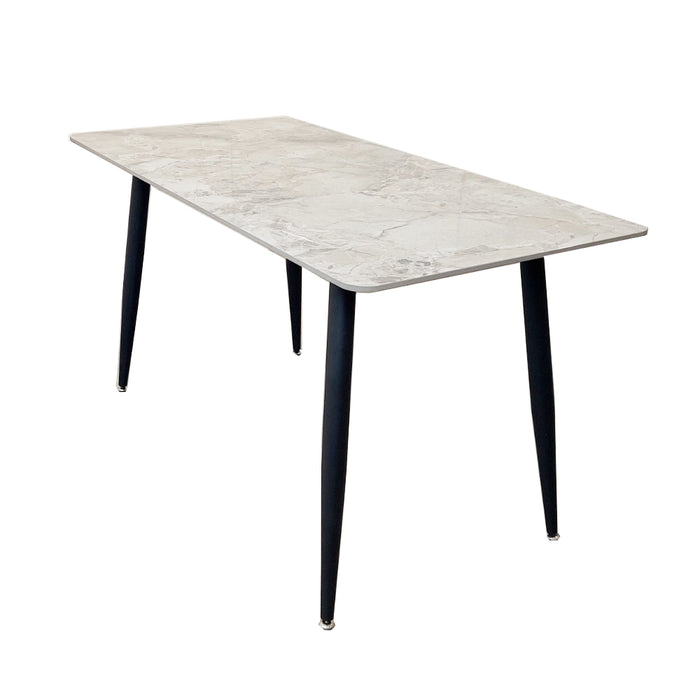 Titus 1.4 Black Dining Table with Sintered Stone Top