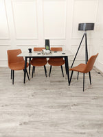 Titus 1.4 Black Dining Table with Sintered Stone Top