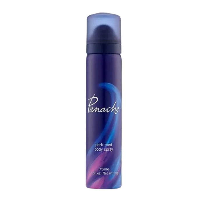 Panache perfumed body spray bottle on a white background