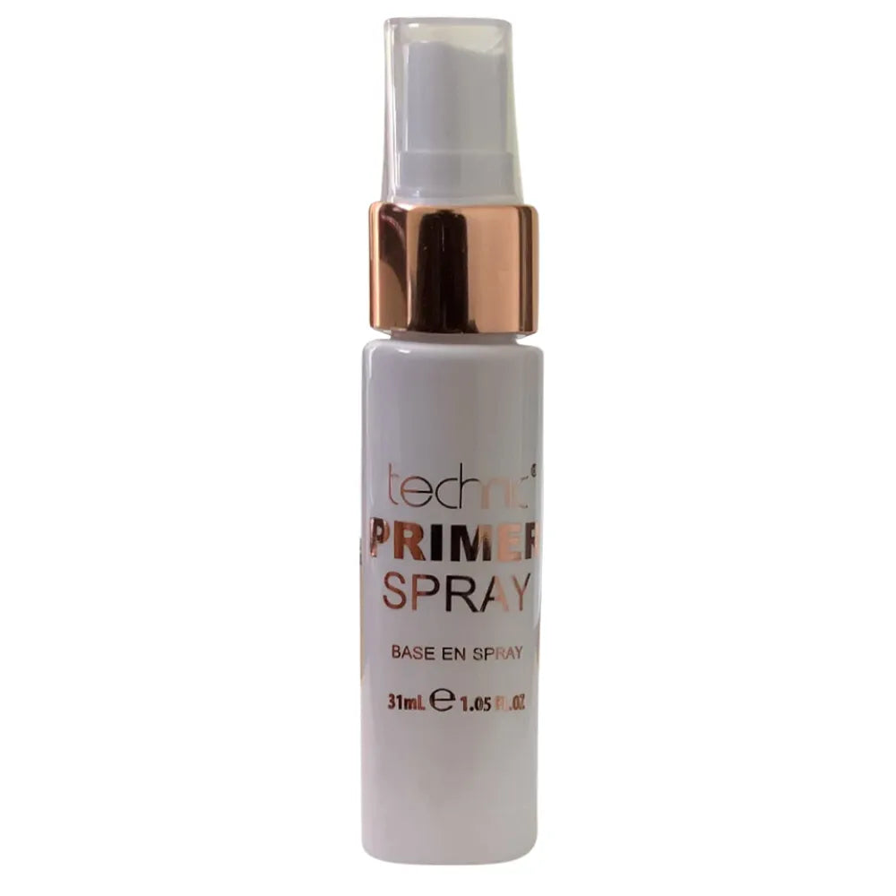 Technic Prime Spray bottle with rose gold cap on a white background
