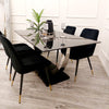 Venus Dining Table with 4 Flora Chairs