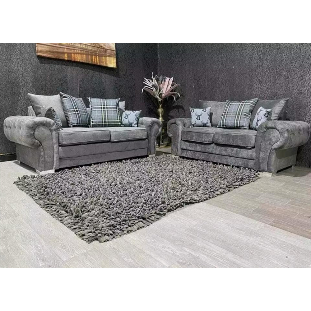 Verona Chesterfield Sofa 3+2 Seater Sofa Set Napel Fabric